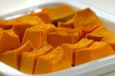 カボチャのマッシュサラダの下準備1