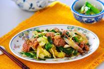 豚肉とニラのソース炒め