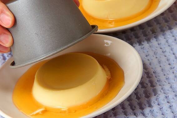 あっさりカラメルプリンの作り方の手順7