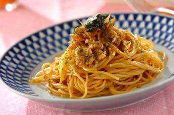 鶏ゴボウの甘辛スパゲティー