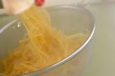 鶏ゴボウの甘辛スパゲティーの作り方2