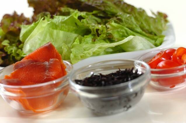 ヒジキ入り生春巻きの作り方の手順1