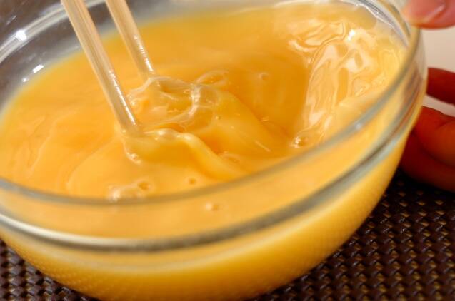 レンジで中華風茶碗蒸しの作り方の手順1