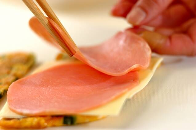 サンドイッチ風卵焼きの作り方の手順4