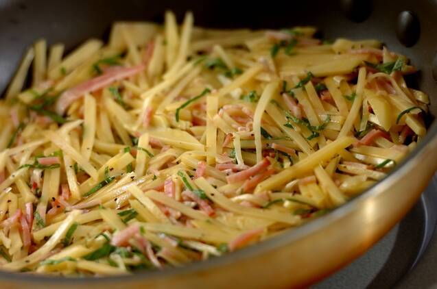 大葉とチーズのトローリガレットの作り方の手順2