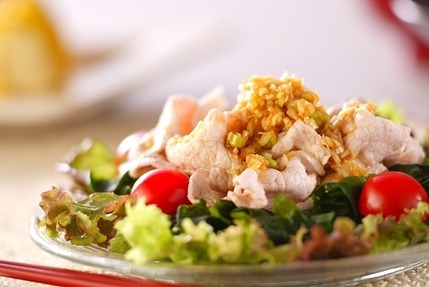 ゆで豚サラダ・ネギソース