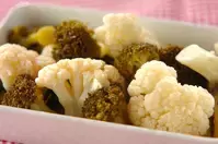 カリフラワーとブロッコリーの甘酢和え