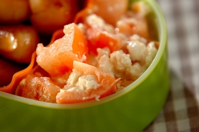 トマトの白和え 副菜 レシピ 作り方 E レシピ 料理のプロが作る簡単レシピ
