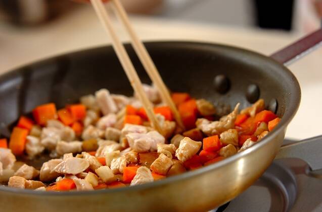 きんぴらチキンマフィンの作り方の手順4