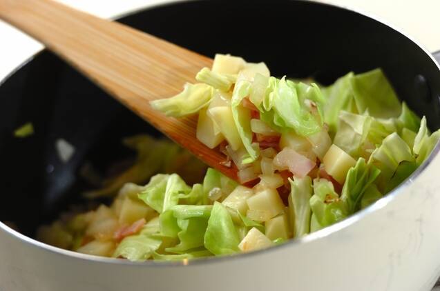 塩鮭チャウダーの作り方の手順4