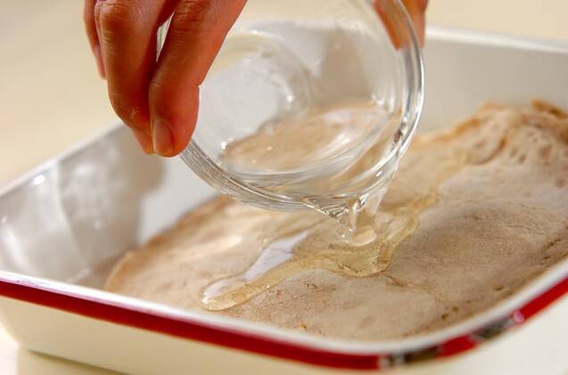 ふすま粉のアイスクレープの作り方の手順3