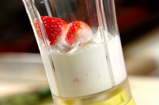 イチゴとチーズのふんわりムースの作り方の手順2