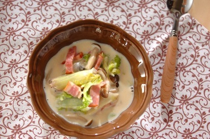 ほっこりクリーミー！白菜とベーコンのクリーム煮