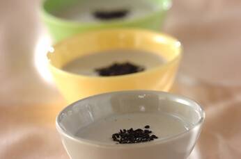 黒ゴマのブランマンジェ