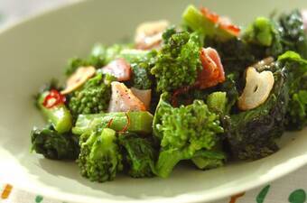 菜の花のペペロンチーノ