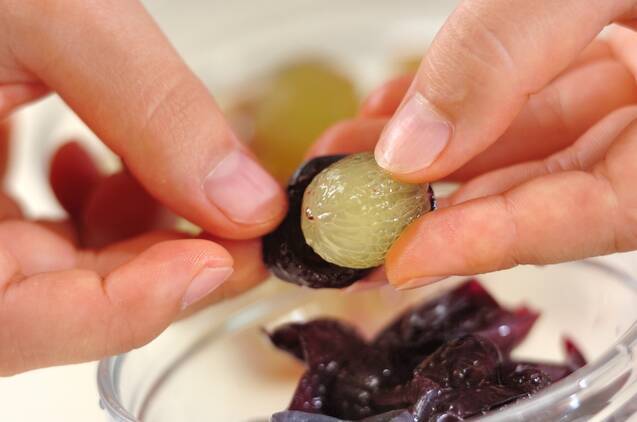 ブドウのグラニテの作り方の手順1