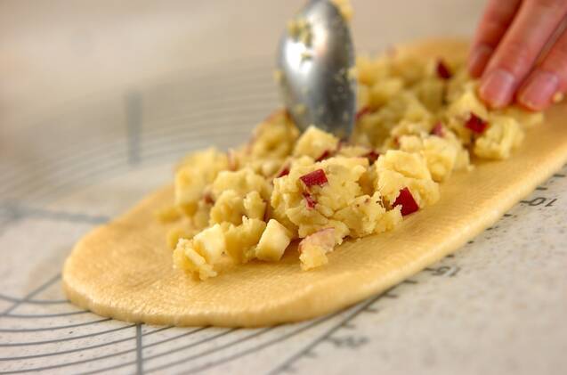 ごろっとおさつパンの作り方の手順6