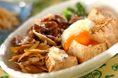 温玉のせすき焼き風肉豆腐 レシピ 作り方 E レシピ 料理のプロが作る簡単レシピ