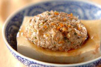 中華風蒸し豆腐