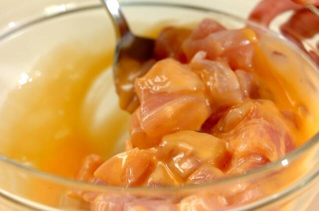 鶏天丼の作り方の手順2