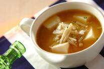 豆腐とエノキのみそ汁