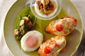 フランスパンをおしゃれにアレンジ 簡単朝食プレート by金丸 利恵さん