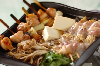 野菜と肉を一串で！焼き鳥串鍋