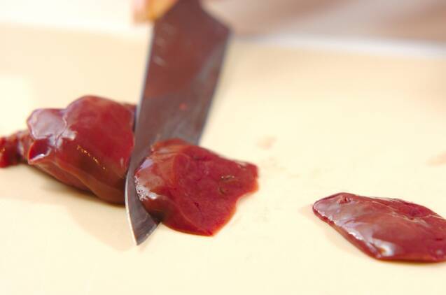 鶏レバーの花椒煮丼の作り方の手順1