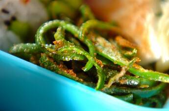 ピーマンのカレー炒め