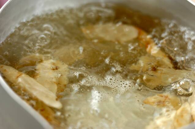 ゴボウのバターソテーの作り方の手順2