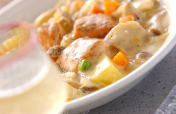 サーモンのクリーム煮