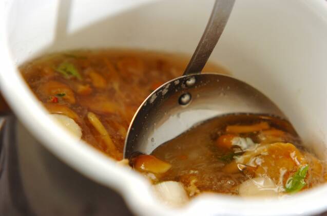 ナメコのおろし汁の作り方の手順4