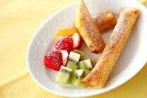 サクサクカスタード巻き