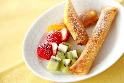 サクサクカスタード巻き