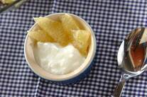 グレープフルーツのメープルマリネヨーグルト