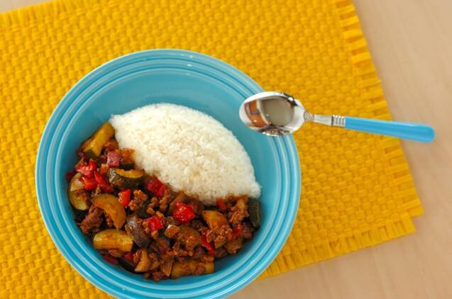 野菜がゴロゴロ入ったキーマカレー