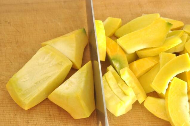 火を通して甘味UP！コリンキーのポタージュの作り方の手順1