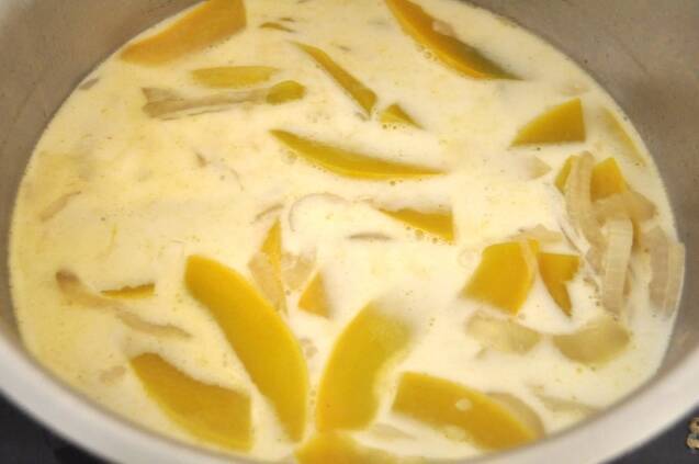 火を通して甘味UP！コリンキーのポタージュの作り方の手順4