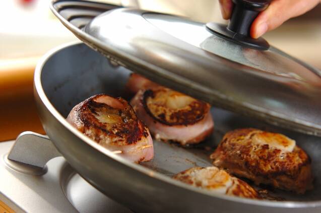 お弁当に！ホタテのベーコンバーグの作り方の手順8