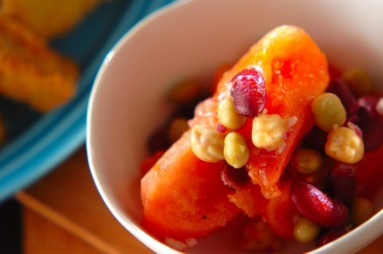 トマトと豆のビネガーサラダ