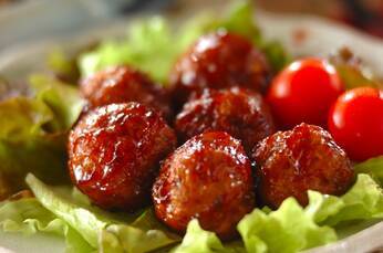 肉団子の照り焼き