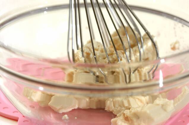 ゴマ豆腐パンケーキの作り方の手順1
