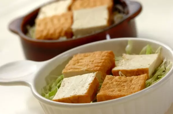 厚揚げのお好み焼き風の作り方1