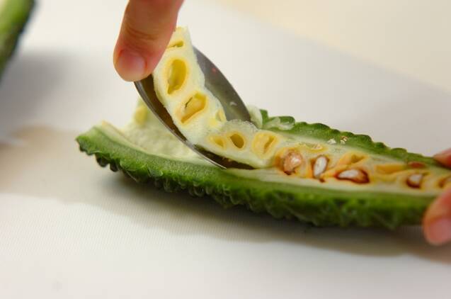 豚肉入りゴーヤチャンプルの作り方の手順1