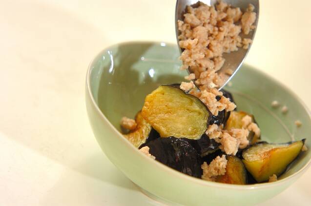 揚げナスのそぼろあんの作り方の手順3