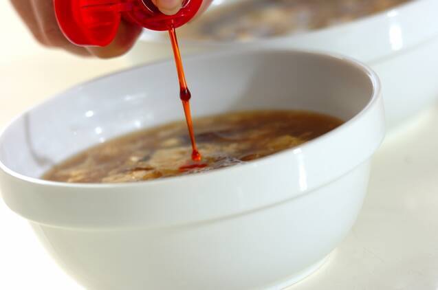 サンラータン風春雨スープの作り方の手順3
