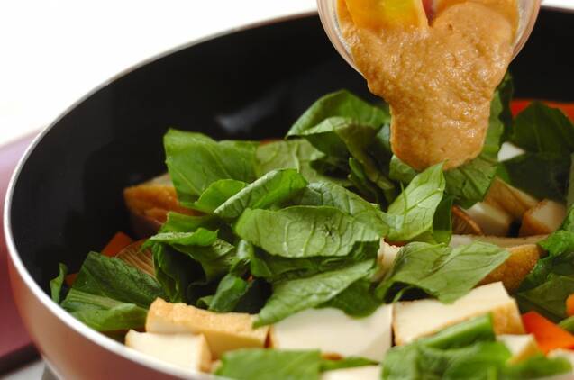 厚揚げとエリンギのヨーグルトみそ炒めの作り方の手順3