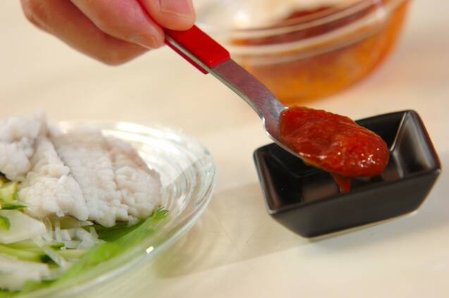 ハモの梅肉ダレ添えの作り方の手順6