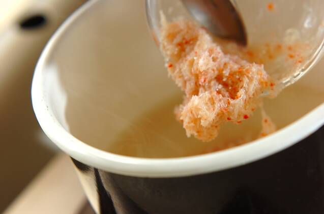 ふわふわカニあんかけ七草粥（七草がゆ）の作り方の手順2