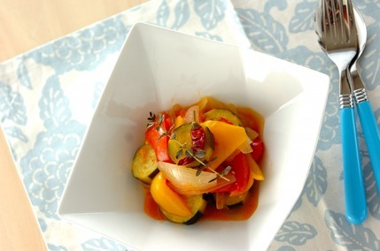 ズッキーニとトマトの煮込み